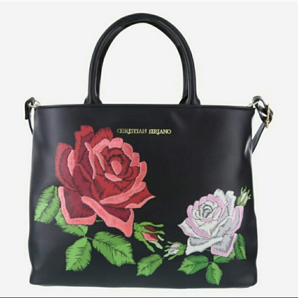 NWOT Christian Siriano embroidered Rachel satchel